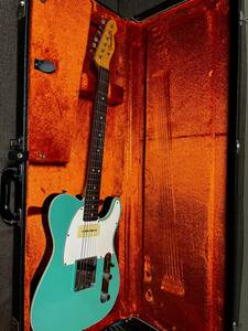 Fender Custom Shop Limited 2-Tone Telecaster Relic - Faded Seafoam Green / Black Back 2013