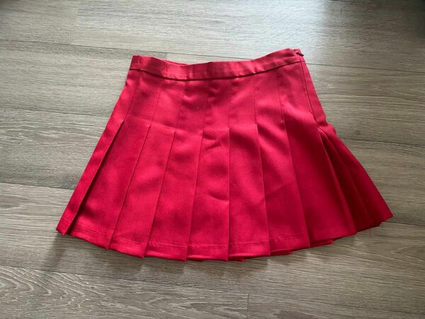 テニススカート(赤)フリーサイズ