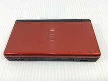 ニンテンドー DS Lite クリムゾンブラック 充電器　ACアダプター タッチペン付き　※起動確認済み・本体にキズあり　DSライト　【D-03】_画像2