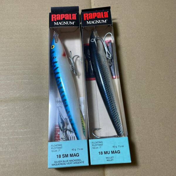 送料無料　未使用　ラパラ　RAPALA F-18MAG フローティングマグナム　18cm 40g　2個