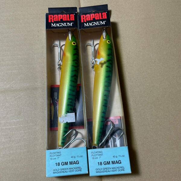 送料無料　未使用　ラパラ　RAPALA F-18MAG フローティングマグナム　18cm 40g　2個　（3）