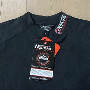 新品4269 Geographical Norway 冬用ハイネックポリエステル起毛ミドルレイヤー ブラック Lの画像2