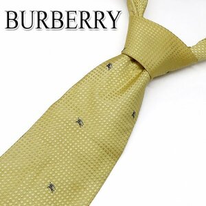 DKG★送料無料 NT13★ BURBERRY LONDON バーバリー ネクタイ シルク 黄 イエロー　バーバリーネクタイ