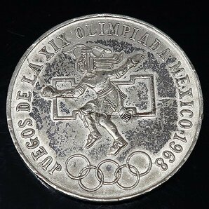 DKG★外国古銭 メキシコ メキシコオリンピック 記念 25ペソ銀貨 1968年 メキシコ五輪 25ペソ 銀貨 貨幣 外国銭 コイン coin392の画像1