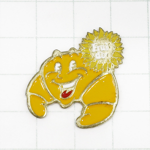 ★DKG★PINS ピンズ フランス 雑貨 ピンバッチ ピンバッジ ピンバッヂ P528　frui d'or　クロワッサン　ひまわり　向日葵　花