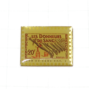 DKG★ PINS フランス ピンズ 雑貨 ピンバッチ ピンバッジ ピンバッヂ P725　LES DONNEURS DE SANG　献血 le don du sang