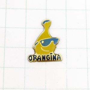 ★DKG★PINS ピンズ フランス 雑貨 ピンバッチ ピンバッジ P1392　ORANGINA　オランジーナ　炭酸飲料 サングラス　眼鏡