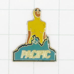 ★DKG★PINS ピンズ フランス 雑貨 ピンバッチ ピンバッジ ピンバッヂ P666　PACIFIC　水泳　太平洋　パシフィック　