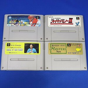 DKG★送料無料 BSF8★ スーパーファミコン ソフト スポーツ ゲーム 4本　ゴルフ バレー アイスホッケー　SFC スーファミ カセット