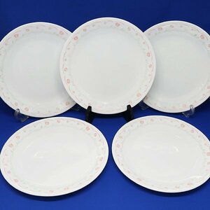 DKG★ 未使用 CORELLE コレール 大皿 三層ガラス 食器 プレート 21.5cm 皿 コレール プレート 5枚　CORELLE By CORNING USA