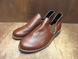 ビンテージ70’s●DEADSTOCK Romeo Kingサイドゴアブーツ焦げ茶size 7 1/2 W?●240413y4-m-bt-255cmメンズ古着1970s