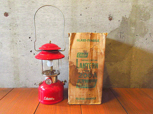  Vintage 60*s*Coleman 200A red border origin box attaching ignition has confirmed *240416k8-otdeqp 1960s outdoor Coleman camp 