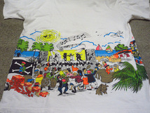 ビンテージ80's90's●PIRATE FESTパイレーツプリントTシャツ白size L●240420i5-m-tsh-ot海賊イラストアート_画像3