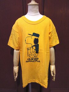 ビンテージ70's●DEADSTOCKキッズSNOOPY半袖Tシャツsize L(14-16)●240408c5-k-tsh-stock 1970sデッドストックスヌーピー