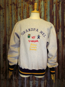 ビンテージ90’s●GRANDPA MEL刺繍入りスウェットsize L●240413k1-m-sws 1990sトレーナー古着メンズ