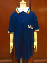 ビンテージ70's80's●Liki Likiキッズ半袖ポロシャツ紺size L(14-16)●240422c2-k-plsh 1970s1980s子供服トップス古着hawaii_画像1