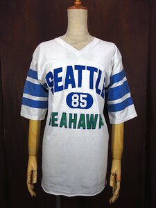 ビンテージ80’s●SEATTLE SEAHAWKSプリントTシャツ白size M●240426y4-m-tsh-otメンズ半袖シアトルシーホークスNFL