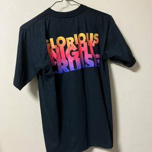 ☆★☆GLAY 2002年 ツアーTシャツ HAPPY SWING Presents GLORIOUS NIGHT CRUISE 古着 黒T ブラック Lサイズ(YOUTH) 半袖 バンT★☆★の画像2