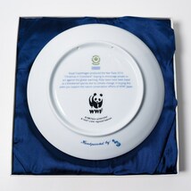 ロイヤルコペンハーゲン 2010 WWF イヤープレート シロクマ ターコイズ 限定品_画像4