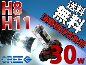 スカイライン/ゼスト/フォグLED/H8/H11/送料無料30w/CREE