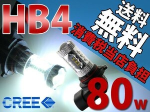 マーク２ブリット/ポルテ/フォグLED/HB4/送料無料80w/CREE/HID級