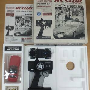 【未使用品・現状品】★東京マルイ MARUI RC CLUB 1/24★TOYOTA SPORTS 800 トヨタ スポーツ800 プロポ付フルセット シャシー組立済+ボディの画像1