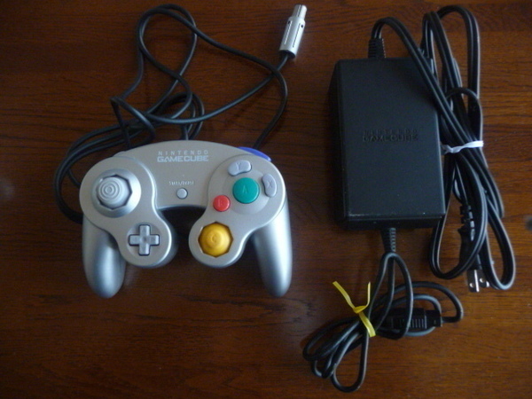 ゲームキューブ シルバー GCコントローラー GAMECUBE Controller ACアダプター ニンテンドー純正