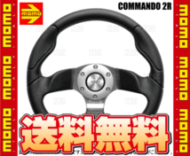 MOMO モモ COMMANDO2R コマンド 2R 350mm ブラックレザー クロームスポーク (C-74_画像2