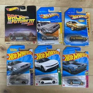 ホットウィール デロリアン 6台 セット バックトゥザフューチャー Back To The Future DELOREAN Hot Wheels MATTEL 未開封