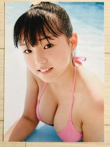 篠崎愛 15歳 女子高生 厚手ラミネート加工 写真集 切り抜き ロリ巨乳 JKグラビア A4 8ページ BA6407