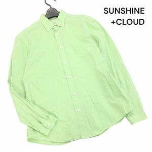 grown in the sun グローンインザサン SUNSHINE+CLOUD 通年 ゆったり♪ 長袖 ボタンダウン シャツ Sz.1　レディース　K4T00350_3#C