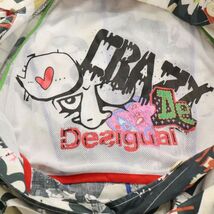 Desigual デシグアル 通年 英字デザイン♪ 総柄 スプリング シングル トレンチ コート Sz.F　レディース　K4T00389_3#O_画像5