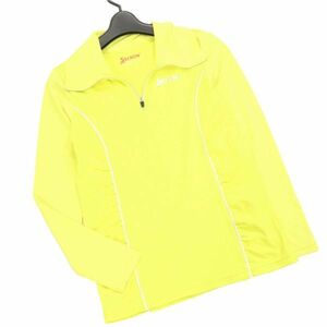 SRIXON スリクソン 春夏 ロゴ♪ ハーフジップ 長袖 ポロシャツ Sz.S　レディース ゴルフ　K4T00378_3#A