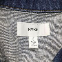 HYKE ハイク 通年 USED加工★ デニム トラッカー ジャケット Gジャン Sz.2　レディース 日本製　K4T00382_3#O_画像5