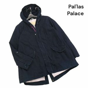 Pal'las Palace パラスパレス 春夏 インディゴ★ カットオフ コットン スプリング モッズ コート Sz.3　レディース　K4T00403_4#O