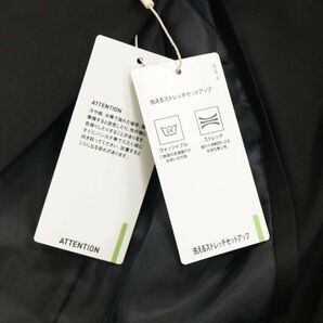 【新品 未使用】 ORIHICA RHYME オリヒカ 春夏 ウォッシャブル ストレッチ セットアップ パンツ スーツ Sz.M レディース 黒 K4T00401_4#Mの画像8