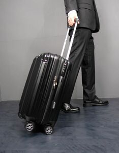 MIHARUスーツケース6028#(Sサイズ/機内持込（1～3泊40L）, ブラック)