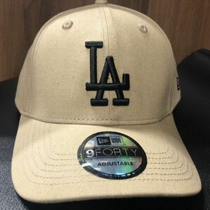 ニューエラ キャップ LAドジャース NEW ERA キャップ ベージュ Beige フリーサイズの画像2