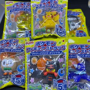 ポケモン フィギュアストラップ ダイドードリンコ オリジナル サン&ムーン 全5種 ＋ ＸＹ 1種