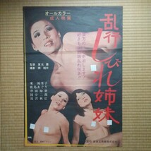 映画ポスター　乱行しびれ姉妹　　新東宝成人映画　　Ｂ２サイズ_画像1