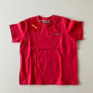 【新品未使用】ミキハウス　半袖Tシャツ　コーラルピンク　サイズ80