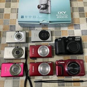 デジタルカメラ 9台 まとめ Canon IXY SX700 HS POWERSHOT G11 IXY 200 Ixy Digital 2000 is 10 25 70 110 IS コンパクトデジタルカメラの画像1