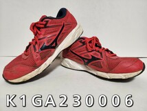 ★◆ミズノ◆ＭＩＺＵＮＯ◆マキシマイザー ２５◆ＭＡＸＩＭＩＺＥＲ ２５◆K1GA230006◆レッド×ブラック◆２５.０cm◆ＤＣ◆中古品◆★_画像3