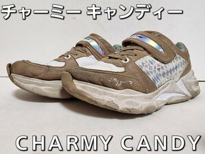 ★◆チャー ミーキャンディ◆CHARMY CANDY◆防水仕様◆スニーカー◆ＣＣＢ-１０２４◆ブラウン×ホワイト◆２２.０cm◆ＪＳ◆中古品◆★