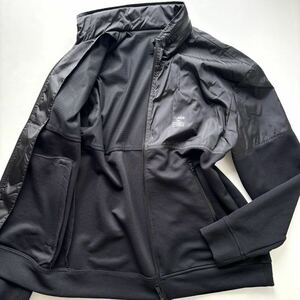 【未使用級 Lサイズ】ブラックレーベルクレストブリッジ ブルゾン トラックジャケット 切替 黒 ブラック ジップアップ ドッキング 異素材