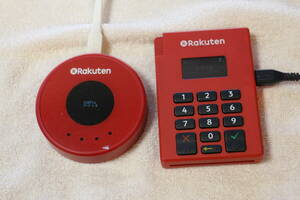 楽天スマートペイ専用 IC・磁気対応カードリーダー と　 楽天ペイ 電子マネー専用リーダー Rakuten NFC Reader Piu　セットで