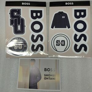 BOSS x SHOUHEI OHTANIオリジナルステッカー 2枚ポストカード 1枚東京・表参道のポップアップストア限定