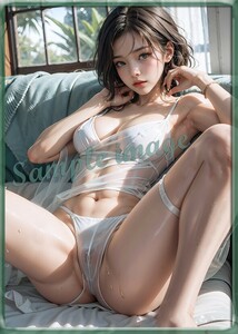 B* bikini, Ran Jerry beautiful woman *101 jpy start *[ height resolution ]*A4 photograph for lustre paper *4298* gravure illustration art poster *