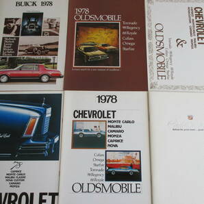 '78'79'80'82 BUICK/OLDSMOBILE/CHEVROLET/Cadillac カタログ13冊SETの画像2