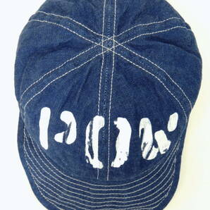 ★ 美品 リアルマッコイズ THE REAL McCOY'S ARMY DENIM HAT POW アーミー デニム キャップ 帽子 7 1/2 サイズ インディゴの画像6